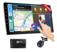 Haudio Wireless Double Din Car Stereo with Apple CarPlay and Android Auto,Carplay Screen for Car,Voice Control with,Backup Camera,Bluetooth,Navigation, Mirror Link (9 Inch)