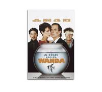 HAUEBDANSEY A Fish Called Wanda Posters Aesthetic Vintage Wall Art Canvas Poster Decorative Painting Living Room Bed Room Decor 12x18inch(30x45cm) Unframe-style