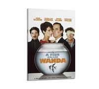 HAUEBDANSEY A Fish Called Wanda Posters Aesthetic Vintage Wall Art Canvas Poster Decorative Painting Living Room Bed Room Decor 08x12inch(20x30cm) Frame-style