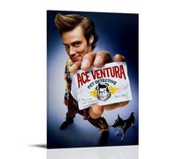 HAUEBDANSEY Ace Ventura Pet Detective Posters Aesthetic Vintage Wall Art Canvas Poster Decorative Painting Living Room Bed Room Decor 24x36inch(60x90cm) Frame-style