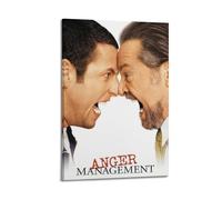 HAUEBDANSEY Anger Management Posters Aesthetic Vintage Wall Art Canvas Poster Decorative Painting Living Room Bed Room Decor 08x12inch(20x30cm) Frame-style