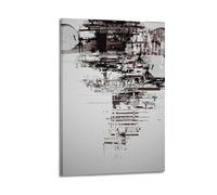 HAUEBDANSEY Architecture Design Posters Aesthetic Vintage Wall Art Canvas Poster Decorative Painting Living Room Bed Room Decor 16x24inch(40x60cm) Frame-style