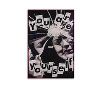 HAUEBDANSEY Barbara Kruger You Are Not Yourself Posters Aesthetic Vintage Wall Art Canvas Poster Decorative Painting Living Room Bed Room Decor 08x12inch(20x30cm) Unframe-style