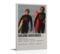 HAUEBDANSEY Chasing Mavericks Posters Aesthetic Vintage Wall Art Canvas Poster Decorative Painting Living Room Bed Room Decor 08x12inch(20x30cm) Frame-style