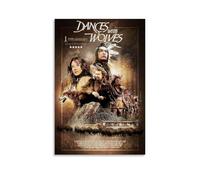HAUEBDANSEY Dances with Wolves Posters Aesthetic Vintage Wall Art Canvas Poster Decorative Painting Living Room Bed Room Decor 08x12inch(20x30cm) Unframe-style