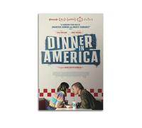 HAUEBDANSEY Dinner in America Posters Aesthetic Vintage Wall Art Canvas Poster Decorative Painting Living Room Bed Room Decor 20x30inch(50x75cm) Unframe-style