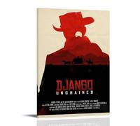 HAUEBDANSEY Django Unchained Posters Aesthetic Vintage Wall Art Canvas Poster Decorative Painting Living Room Bed Room Decor 16x24inch(40x60cm) Frame-style