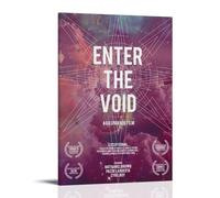 HAUEBDANSEY Enter The Void Posters Aesthetic Vintage Wall Art Canvas Poster Decorative Painting Living Room Bed Room Decor 20x30inch(50x75cm) Frame-style
