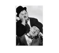 HAUEBDANSEY Laurel And Hardy Posters Aesthetic Vintage Wall Art Canvas Poster Decorative Painting Living Room Bed Room Decor 12x18inch(30x45cm) Unframe-style