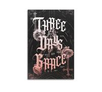 HAUEBDANSEY THREE DAYS GRACE Posters Aesthetic Vintage Wall Art Canvas Poster Decorative Painting Living Room Bed Room Decor 12x18inch(30x45cm) Unframe-style