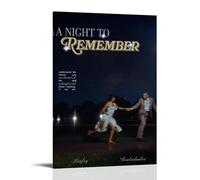 HAUEWB4HEWY A Night to Remember Poster Aesthetic Canvas Cover Wall Art Poster Modern Art Paintings for Living Rooms 16x24inch(40x60cm) Frame-style