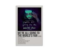 HAUEWB4HEWY Alex G Album We're All Going to The World's Fair Poster Aesthetic Canvas Cover Wall Art Poster Modern Art Paintings for Living Rooms 24x36inch(60x90cm) Unframe-style