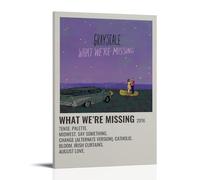 HAUEWB4HEWY Grayscale What We’re Missing Poster Aesthetic Canvas Cover Wall Art Poster Modern Art Paintings for Living Rooms 12x18inch(30x45cm) Frame-style