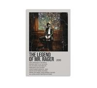 HAUEWB4HEWY Man On The Moon II The Legend Of Mr. Rager by Kid Cudi Poster Aesthetic Canvas Cover Wall Art Poster Modern Art Paintings for Living Rooms 24x36inch(60x90cm) Unframe-style