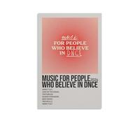 HAUEWB4HEWY Music For People Who Believe In DNCE by DNCE Poster Aesthetic Canvas Cover Wall Art Poster Modern Art Paintings for Living Rooms 24x36inch(60x90cm) Unframe-style