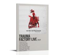 HAUEWB4HEWY Nothing,Nowhere Album Trauma Factory Live Poster Aesthetic Canvas Cover Wall Art Poster Modern Art Paintings for Living Rooms 16x24inch(40x60cm) Frame-style