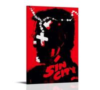 HAUEWB4HEWY Sin City Poster Aesthetic Canvas Cover Wall Art Poster Modern Art Paintings for Living Rooms 12x18inch(30x45cm) Frame-style