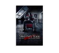 HAUEWB4HEWY Sweeney Todd The Demon Barber of Fleet Street Poster Aesthetic Canvas Cover Wall Art Poster Modern Art Paintings for Living Rooms 20x30inch(50x75cm) Unframe-style