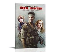 HAUEWB4HEWY The Deer Hunter Poster Aesthetic Canvas Cover Wall Art Poster Modern Art Paintings for Living Rooms 24x36inch(60x90cm) Frame-style