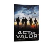 HAUEYQWUEGG Act of Valor1 Posters Wall Art Print Poster Decor Vintage Canvas for Living Room Bed Room 08x12inch(20x30cm) Frame-style