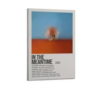 HAUEYQWUEGG Alessia Cara Album In The Meantime Posters Wall Art Print Poster Decor Vintage Canvas for Living Room Bed Room 24x36inch(60x90cm) Frame-style