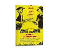 HAUEYQWUEGG Buck And The Preacher Posters Wall Art Print Poster Decor Vintage Canvas for Living Room Bed Room 08x12inch(20x30cm) Frame-style