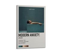 HAUEYQWUEGG Josef Salvat Album Modern Anxiety Posters Wall Art Print Poster Decor Vintage Canvas for Living Room Bed Room 12x18inch(30x45cm) Frame-style