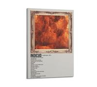 HAUEYQWUEGG Kid Cudi Album Indicud Posters Wall Art Print Poster Decor Vintage Canvas for Living Room Bed Room 20x30inch(50x75cm) Frame-style