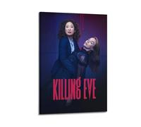 HAUEYQWUEGG Killing Eve TV Series5 Posters Wall Art Print Poster Decor Vintage Canvas for Living Room Bed Room 20x30inch(50x75cm) Frame-style