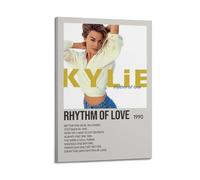 HAUEYQWUEGG Kylie Minogue Rhythm of Love Posters Wall Art Print Poster Decor Vintage Canvas for Living Room Bed Room 12x18inch(30x45cm) Frame-style