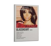 HAUEYQWUEGG Leona Lewis Album Glassheart Posters Wall Art Print Poster Decor Vintage Canvas for Living Room Bed Room 24x36inch(60x90cm) Frame-style