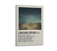 HAUEYQWUEGG Lord Huron Album Lonesome Dreams Posters Wall Art Print Poster Decor Vintage Canvas for Living Room Bed Room 12x18inch(30x45cm) Frame-style