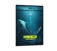 HAUEYQWUEGG Meg 2 The Trench Posters Wall Art Print Poster Decor Vintage Canvas for Living Room Bed Room 12x18inch(30x45cm) Frame-style