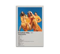 HAUEYQWUEGG Waterparks Album Greatest Hits Tracklist Posters Wall Art Print Poster Decor Vintage Canvas for Living Room Bed Room 16x24inch(40x60cm) Unframe-style