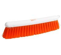 haug bürsten - Anti Bac Flour Broom - Antibacterial - Colour: White with Orange Bristles - Size: 290 x 30 x 55 mm - Made in Germany