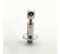 HAUJGG 1pc Rotary Cleaning Spray Nozzle - 1.5" Tri Clamp Micro Rotating Spray Ball with 1/2" MNPT for Efficient Tank Cleaning