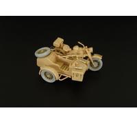 Hauler HLX48358 1:48 German Motorcycle and Sidecar