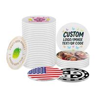 Hauleruee Pack 30-200 Custom Poker Chips,Double-Sided Full Color Printing Clear Acrylic Drink Tokens with Your Personalized Logo/Text/Image/QR Code for Bar,Party,Wedding,Clubs,Promotions