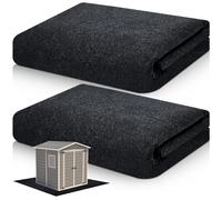 Haull 2 Pcs 6 x 4 ft Outdoor Storage Shed Floor Mat Waterproof Carport Storage shed mat Non Slip Patio Furniture Mat for Protect