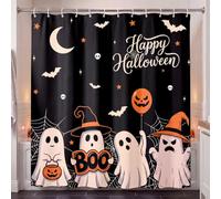 Haull 3 Pcs Halloween Arch Backdrop Covers Set Boo Pumpkin Mummy Backdrop Stand Covers Orange and White Stretchy Background Decorations for Halloween Ghost Birthday Party Photo Booth, 4Ft 5Ft 6Ft