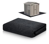 Haull Outdoor Storage Shed Floor Moat Waterproof Outdoor Carport Mat Thickened Soft Patio Furniture Pad Washable with Non Slip Backing, Storage Shed Not Included(6 x 3 ft)