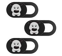 Haulonda Webcam Cover Laptop Camera Cover Slide with Cute Dog Printed for Laptop, iPhone, iPad, Tablet, Mac Air, MacBook Pro - Ultra Thin 0.027in - Complete Protection Against Surveillance (3 Pack)