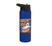 Haunt Dog Funny Ghost Hotdog Halloween Stainless Steel Insulated Water Bottle