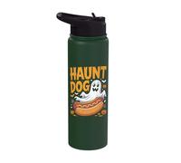 Haunt Dog Funny Ghost Hotdog Halloween Stainless Steel Insulated Water Bottle