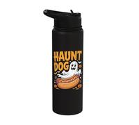 Haunt Dog Funny Ghost Hotdog Halloween Stainless Steel Insulated Water Bottle