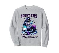 Haunt Girl Summer , Spooky Halloween Hot Ghoul Beach Sweatshirt