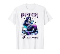 Haunt Girl Summer , Spooky Halloween Hot Ghoul Beach T-Shirt