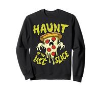 Haunt Of The Last Slice Ghost Pizza Funny Halloween Costume Sweatshirt