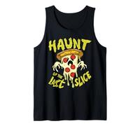 Haunt of The Last Slice Ghost Pizza Funny Halloween Costume Tank Top