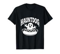 Hauntdog Ghostly Hotdog Humor Tee T-Shirt